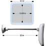 Square Gooseneck LED 10X Magnifying Makeup Mirror LED Makeup Mirror JiBen