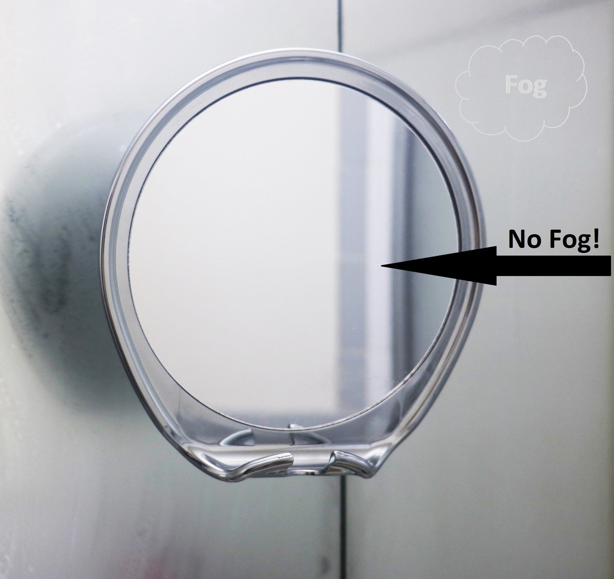 The Shower Mirror  Fog-Free Bathroom Mirror with Chrome Hook - Bath and  Shower Accessories – Better Living Products USA