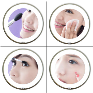 LED Magnifying Makeup Mirror LED Makeup Mirror JiBen 